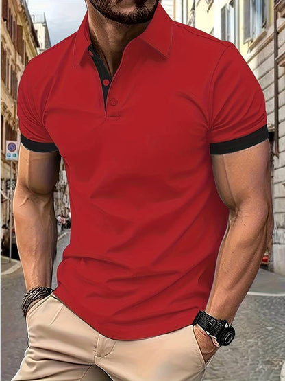 MADE GENTS | V-Neck Summer Polo | 50% Korting!