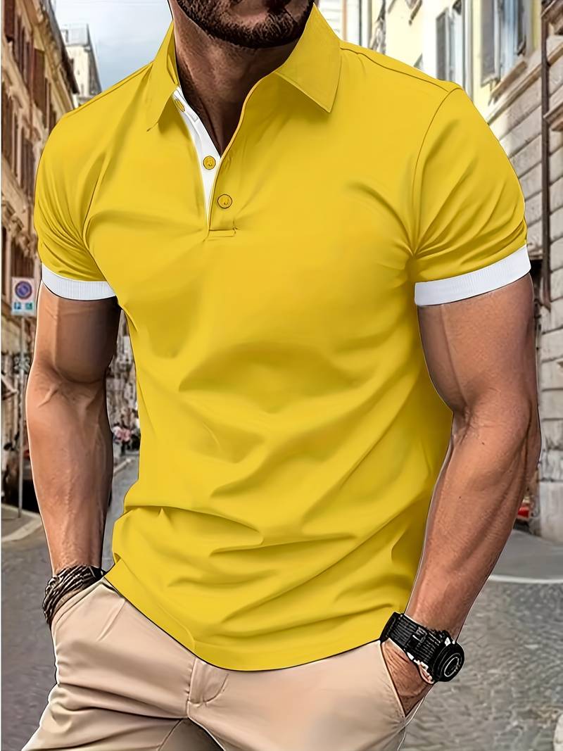 MADE GENTS | V-Neck Summer Polo | 50% Korting!