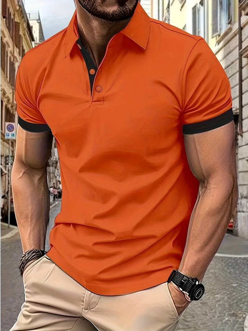 MADE GENTS | V-Neck Summer Polo | 50% Korting!