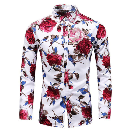 Made Gents | Overhemd Met Bloemen | 50% Korting!