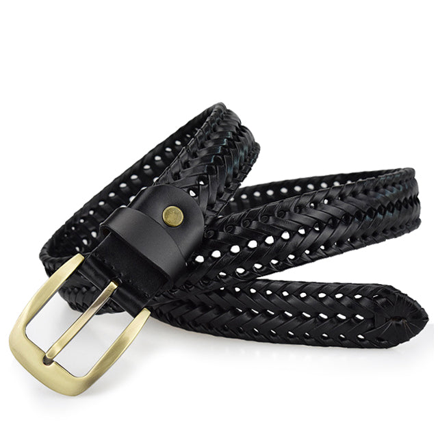 MANSOR | Braided Leren Riem