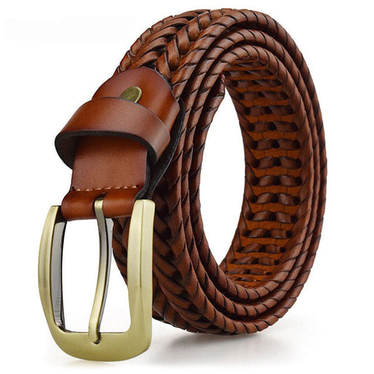 MANSOR | Braided Leren Riem