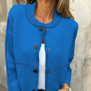 Dames Gebreide Vest met Knopen™